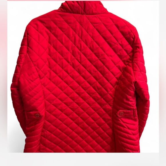 Tommy Hilfiger Vibrant Red Quilted Jacket, Women’s Size Large - Picture 2 of 8